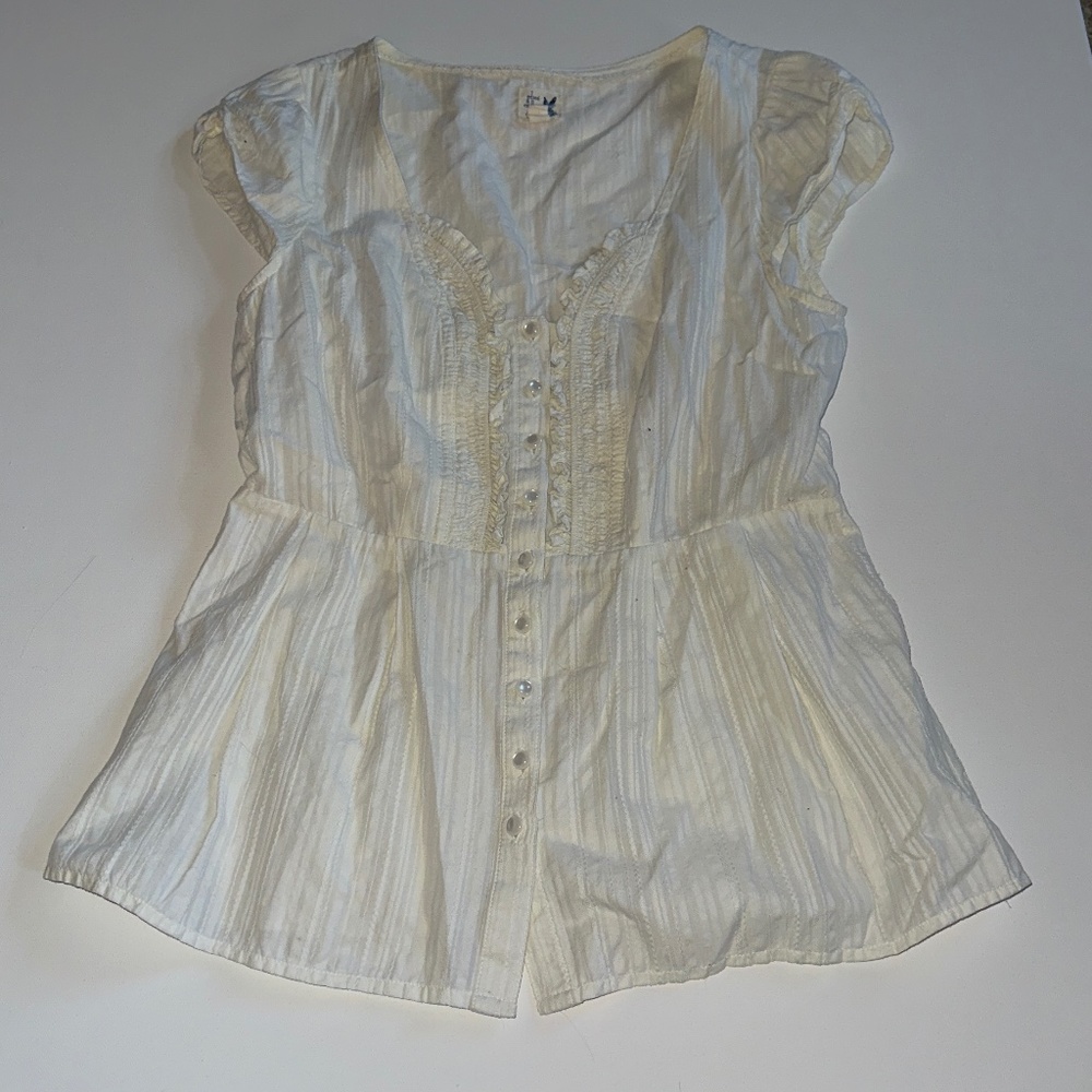 White button down